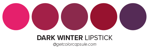 Dark Deep Winter Lipstick Colors Makeup